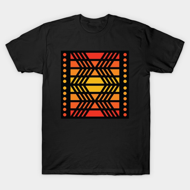 “Dimensional Funk” - V.4 Orange - (Geometric Art) (Dimensions) - Doc Labs T-Shirt by Doc Labs